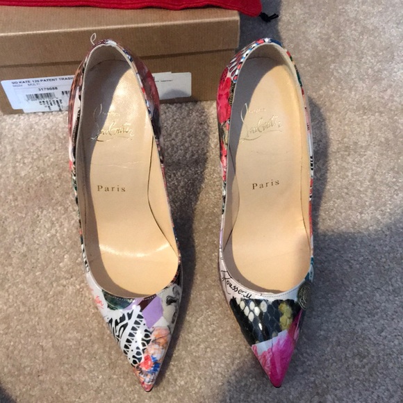 Christian Louboutin “So Kate” 120 Patent Trash - Picture 3 of 5